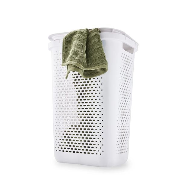 60L Gradient Laundry Hamper, White - Anko