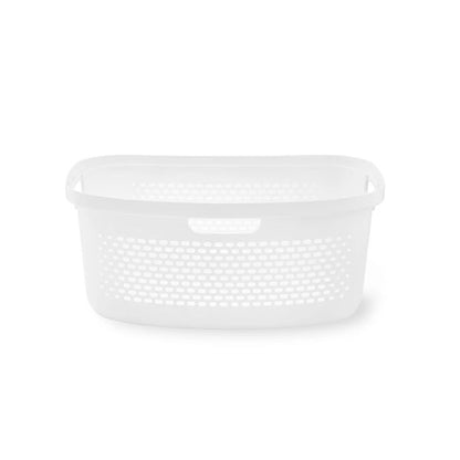 53L Gradient Laundry Basket, White - Anko