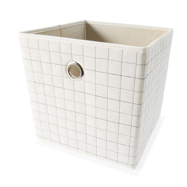 Collapsible Storage Cube, Beige - Anko