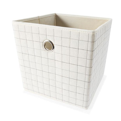 Collapsible Storage Cube, Beige - Anko
