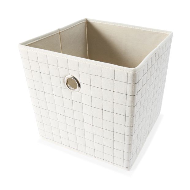 Collapsible Storage Cube, Beige - Anko