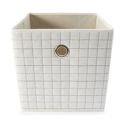 Collapsible Storage Cube, Beige - Anko