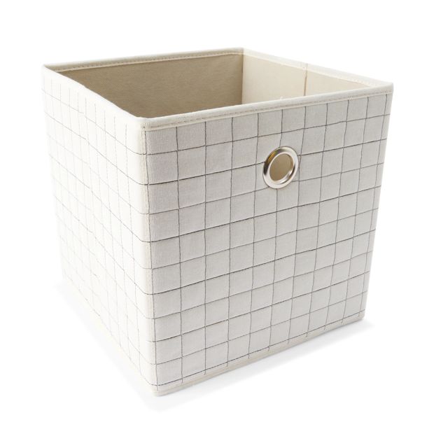 Collapsible Storage Cube, Beige - Anko