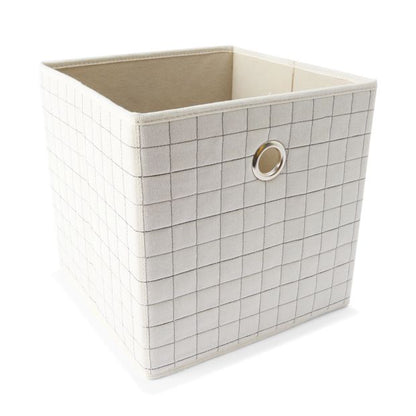 Collapsible Storage Cube, Beige - Anko