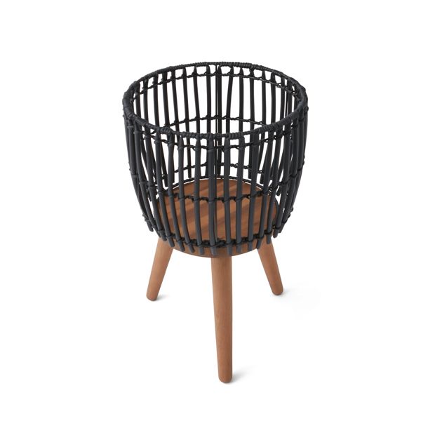 Woven Black Pot Stand - Anko