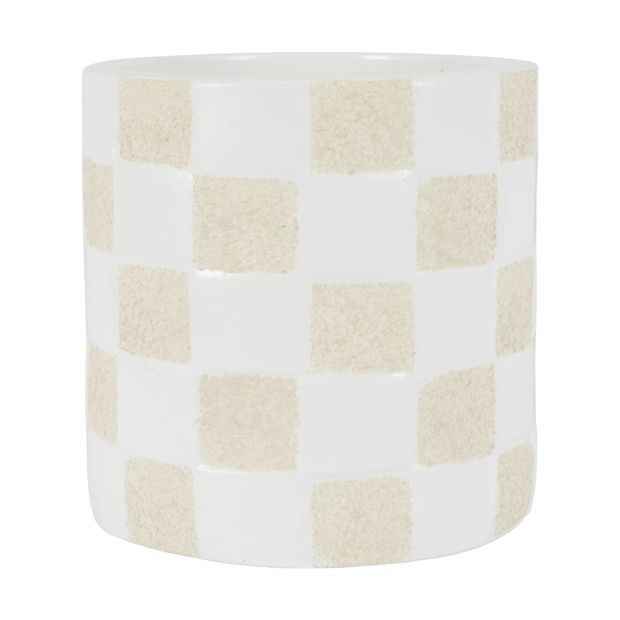 Check Ceramic Pot - Anko
