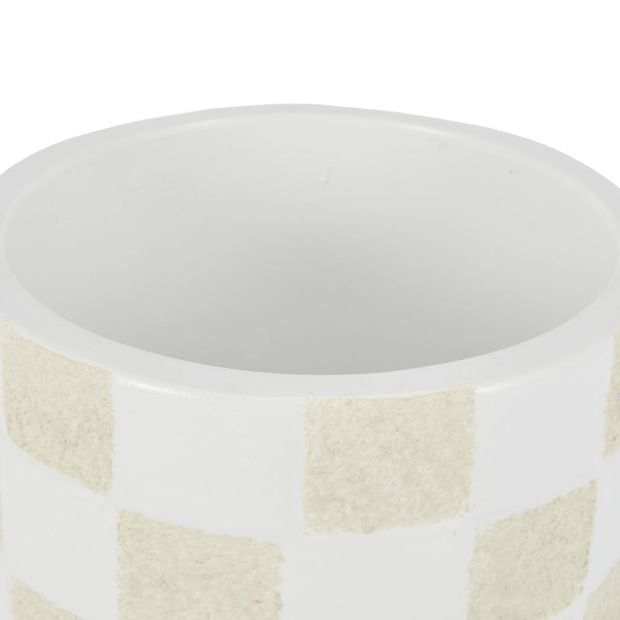 Check Ceramic Pot - Anko