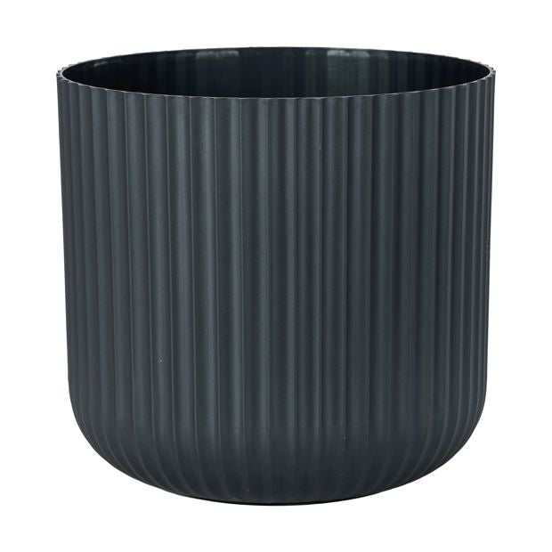 30cm Linear Plastic Pot, Black - Anko