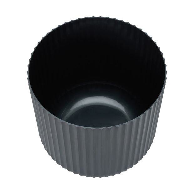 30cm Linear Plastic Pot, Black - Anko