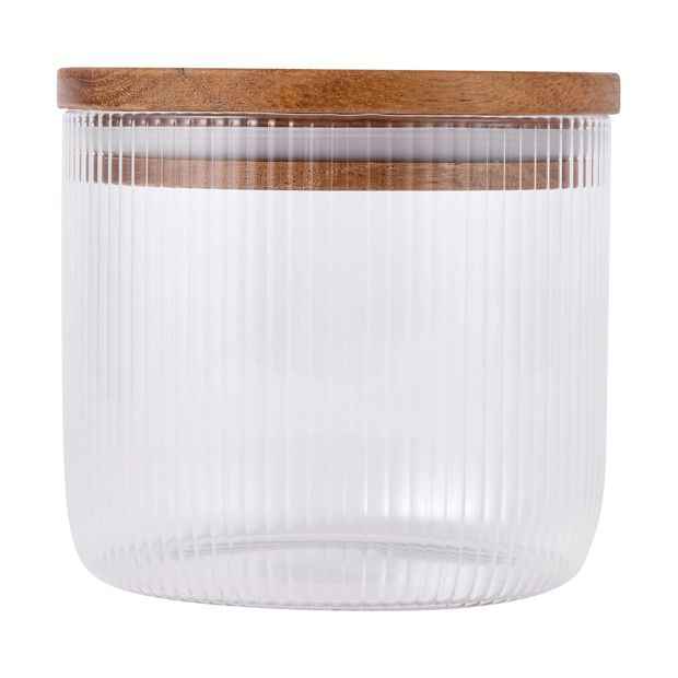 Small Linear Glass Canister - Anko