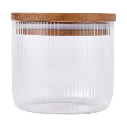 Small Linear Glass Canister - Anko