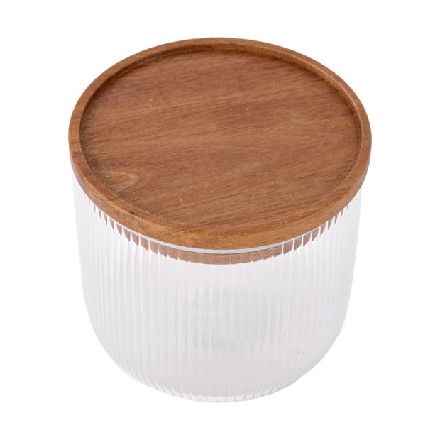 Small Linear Glass Canister - Anko