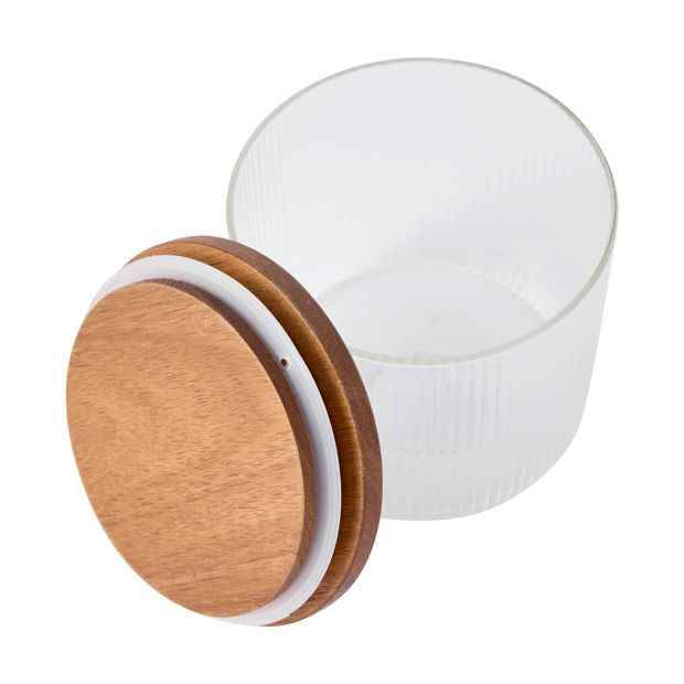 Small Linear Glass Canister - Anko