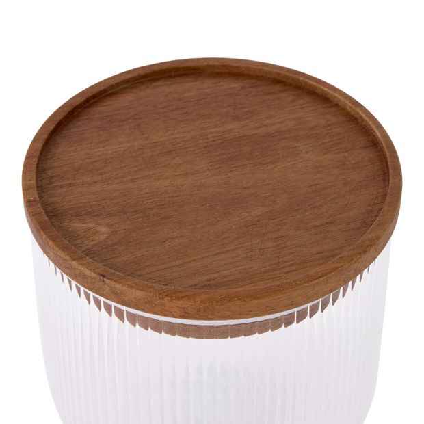 Small Linear Glass Canister - Anko