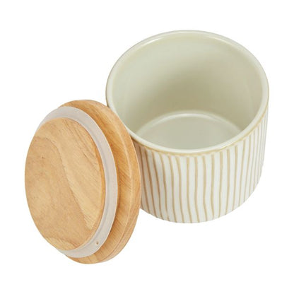 Small Linear Glazed Canister - Anko