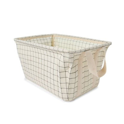 Rectangle Quilted Basket, Beige - Anko