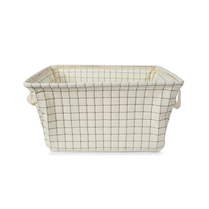 Rectangle Quilted Basket, Beige - Anko