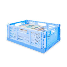 Collapsible Crate, Medium, Blue - Anko