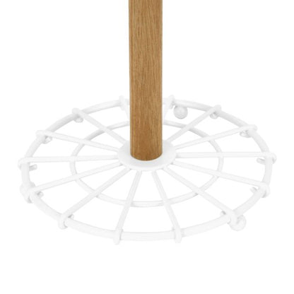 Off White and Acacia Paper Towel Stand - Anko
