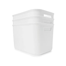 3 Pack 5.8L Utile Tub, Medium, White - Anko