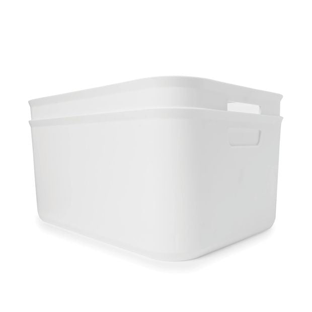 2 Pack 12.5L Utile Large Tubs, White - Anko