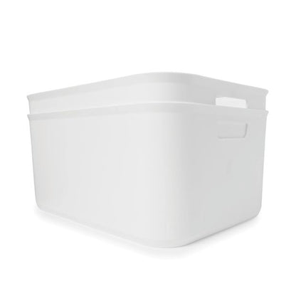 2 Pack 12.5L Utile Large Tubs, White - Anko