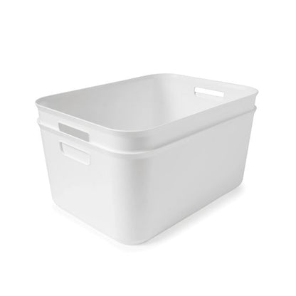 2 Pack 12.5L Utile Large Tubs, White - Anko