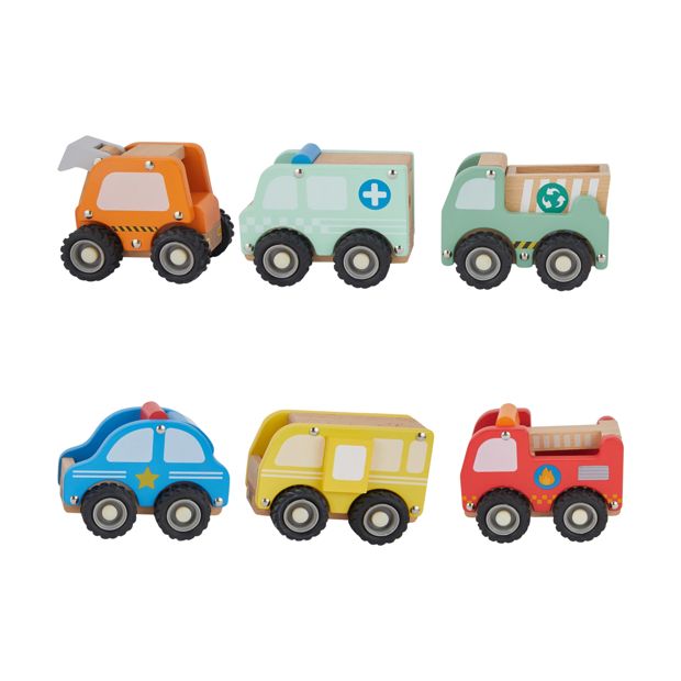 Wooden Vehicle Toy, Assorted - Anko