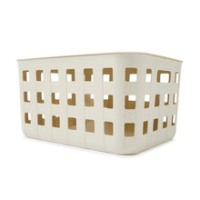 28L Rectangle Trellis Basket with Lid, Beige - Anko