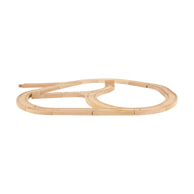 25 Piece Wooden Train Track Set - Anko