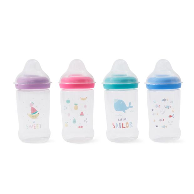 2 Pack Wide Neck Bottles, Assorted - Anko