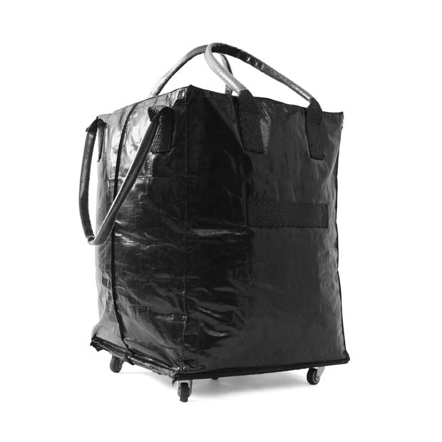 91cm Foldable Shopping Trolley, Black - Anko