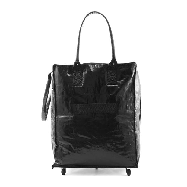 91cm Foldable Shopping Trolley, Black - Anko