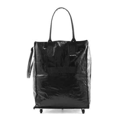 91cm Foldable Shopping Trolley, Black - Anko