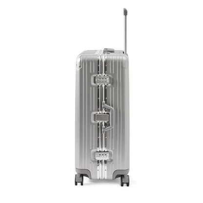 72cm Trunk Hard Case with Stickers, Silver Look - Anko
