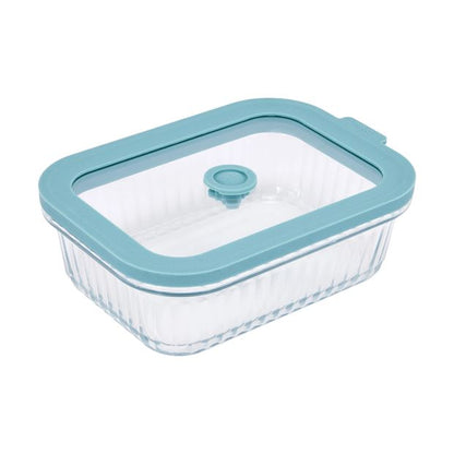 600ml Ribbed Glass Container - Anko