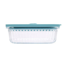 600ml Ribbed Glass Container - Anko
