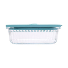 600ml Ribbed Glass Container - Anko