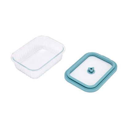 600ml Ribbed Glass Container - Anko
