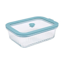 1L Ribbed Glass Container - Anko