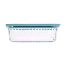1L Ribbed Glass Container - Anko