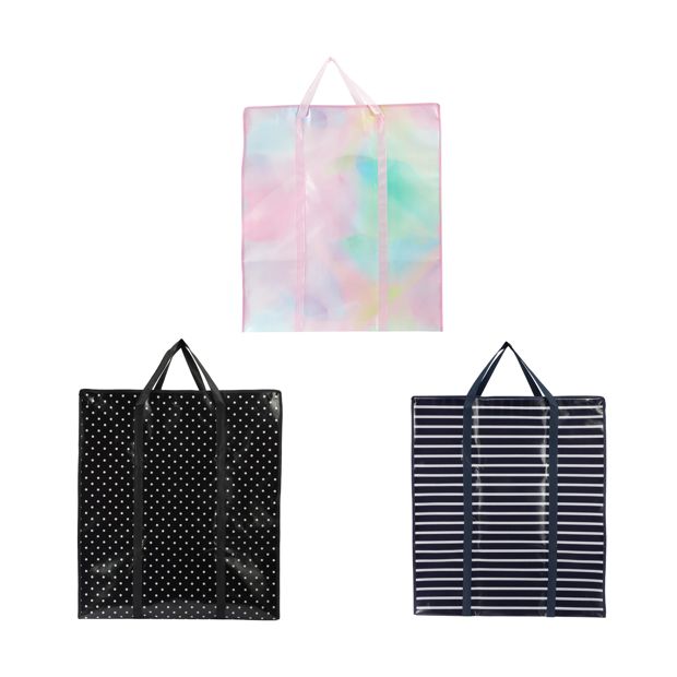 Jumbo PP Shopping Bag, Assorted - Anko