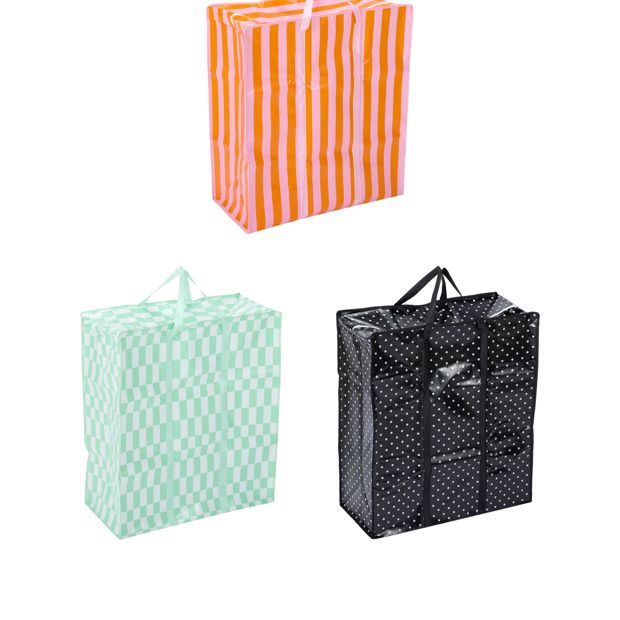 Jumbo PP Shopping Bag, Assorted - Anko