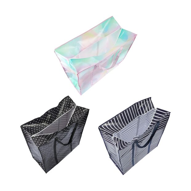 Jumbo PP Shopping Bag, Assorted - Anko