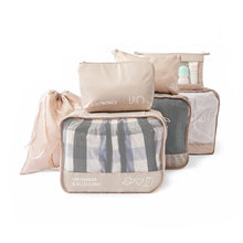 7 Piece Packing Cube, Beige - Anko