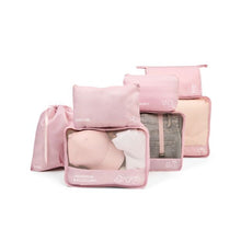 7 Piece Packing Cube, Pink - Anko