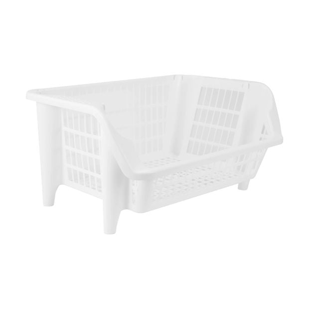 Stackable Basket, White - Anko