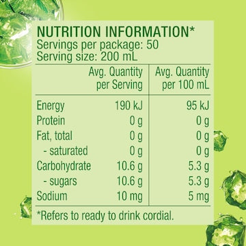 Golden Circle Lime Cordial 2L