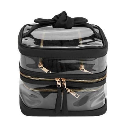 4 Piece Makeup Bag Set, Black - OXX Cosmetics