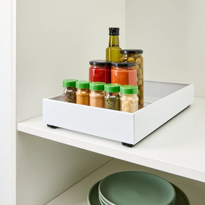 White Pull-Out Cabinet Drawer - Anko